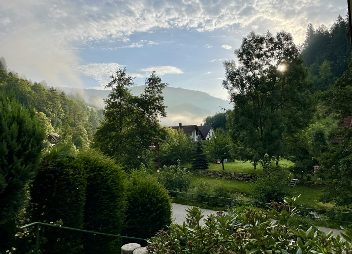 Ferienhaus Oesterle - Idyllisches Schwarzwaldhaus am Bach mit Terrasse & Balkon