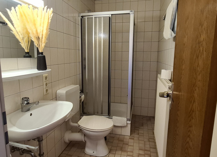 Doppelzimmer Bergblick mit 2 Einzelbetten - Pension Hauber 