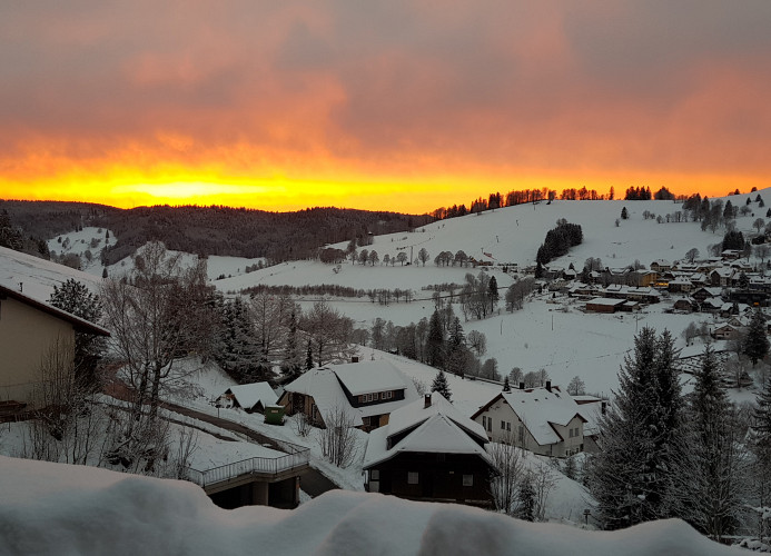 Ferienwohnung Naturverliebt im Schwarzwald - mit Sauna und Panoramabalkon, direkt an Skipiste und Wanderwegen