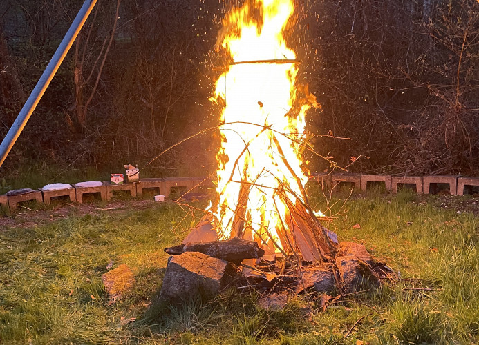 Freizeitheim Wilhelm Kiefer Haus mit großem Grundstück, Feuerstelle, Tennisplatz