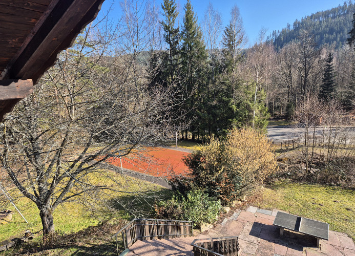Freizeitheim Wilhelm Kiefer Haus mit großem Grundstück, Feuerstelle, Tennisplatz