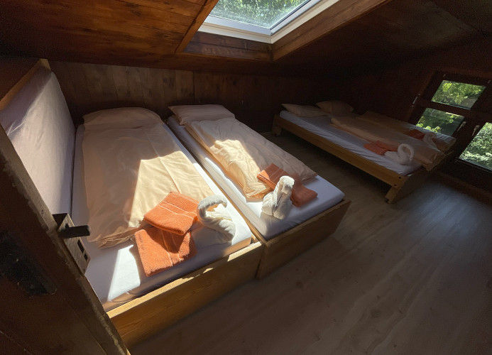 Freizeitheim Wilhelm Kiefer Haus mit großem Grundstück, Feuerstelle, Tennisplatz