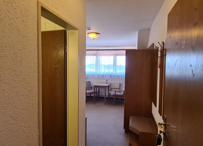 Doppelzimmer Bergblick mit 2 Einzelbetten - Pension Hauber 