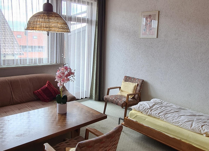 Doppelzimmer Kuckucknest mit schönem Balkon - Pension Hauber 